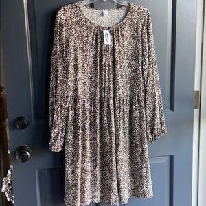 NWT Old Navy leopard animal print dress